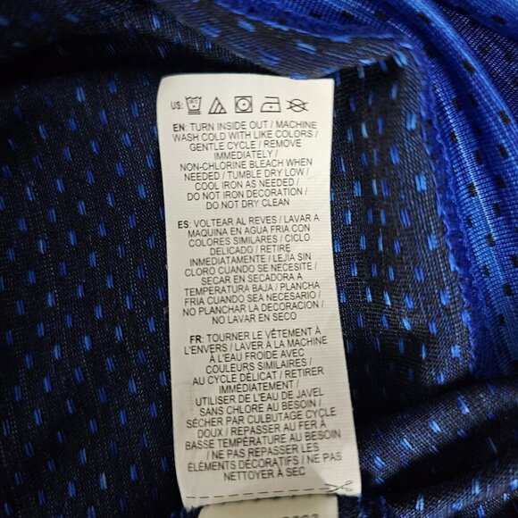 🏆381 Reebok Stride Performance Blue Short Sleeve T-Shirt - Picture 8 of 8